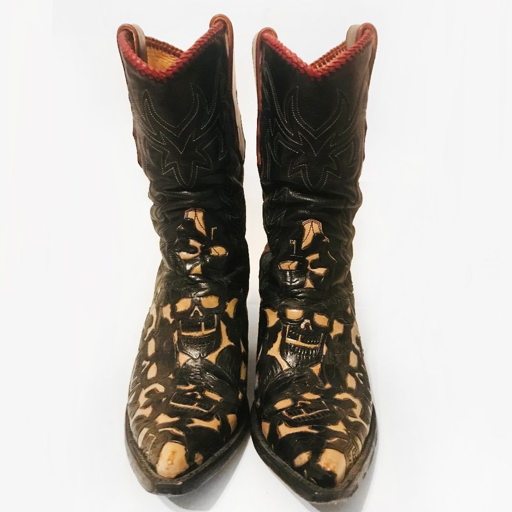 Liberty Boot Co. | Cowboy Boots for Women | Skull Detailed | 9.5US